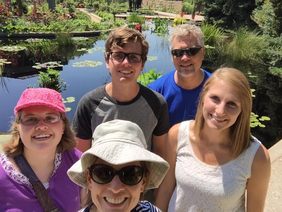 My family at the Botanical Gardens, Denver, CO